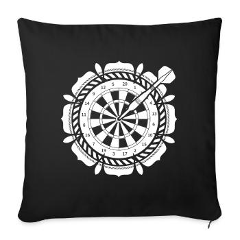 Fléchettes Fléchettes 180 Flèches Flèches Sports Gambling Vate - Housse de coussin décorative 45 x 45 cm - noir - Devant