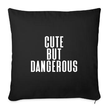 mignon - Housse de coussin décorative 45 x 45 cm - noir - Devant