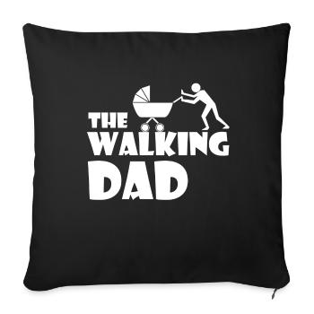 The Walking Dad - Housse de coussin décorative 45 x 45 cm - noir - Devant