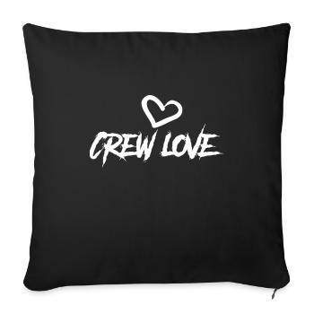 l'amour de l'équipage - Housse de coussin décorative 45 x 45 cm - noir - Devant