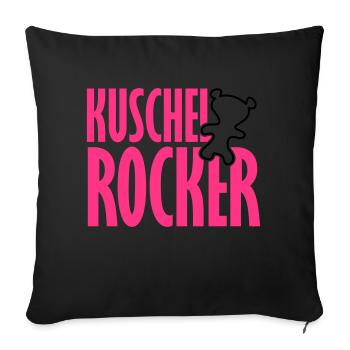 Kuschelrocker - Sofa pillowcase 17,3'' x 17,3'' (45 x 45 cm) - black - Front