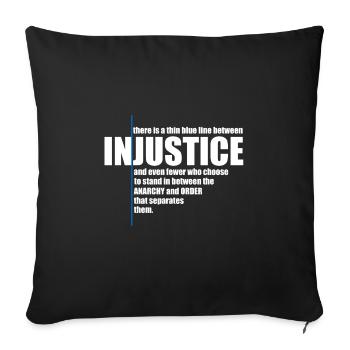INJUSTICE! IDEE CADEAU - Housse de coussin décorative 45 x 45 cm - noir - Devant