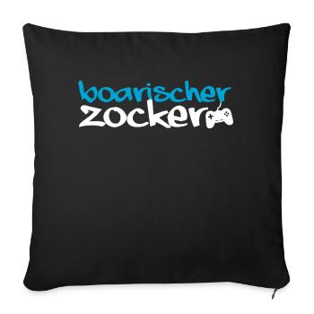 Joueur bavarois | Jeu de tir nerd - Housse de coussin décorative 45 x 45 cm - noir - Devant