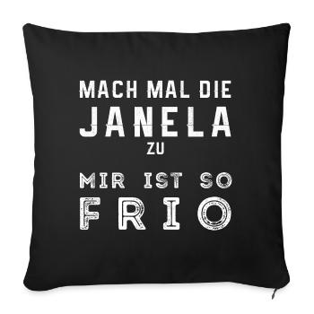 Brasilien Brasilianer Deutschland Geschenk lustig - Sofakissenbezug 45 x 45 cm - Schwarz - Vorne