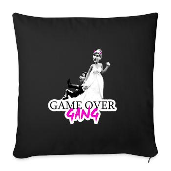 Fun Shirt Women Bachelorette Party - Sofa pillowcase 17,3'' x 17,3'' (45 x 45 cm) - black - Front