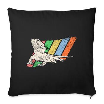 Animal de compagnie Retro - Housse de coussin décorative 45 x 45 cm - noir - Devant
