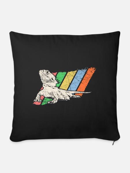 Haustier Retro - Sofakissenbezug 45 x 45 cm - Schwarz