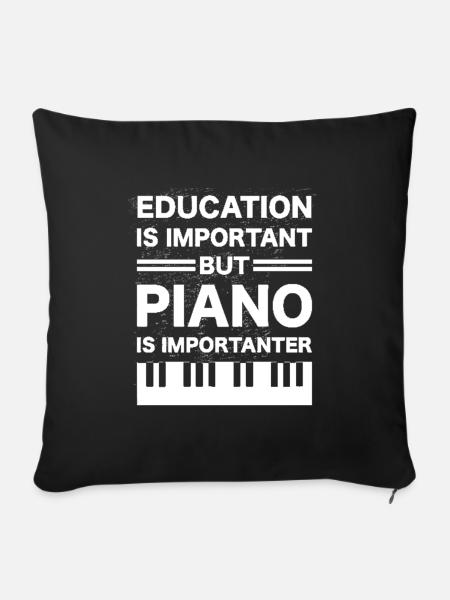 Pianist - Sofakissenbezug 45 x 45 cm - Schwarz
