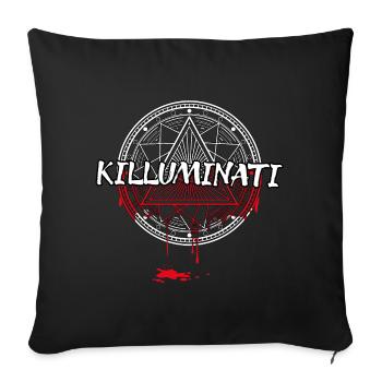 Killuminati - Sofakissenbezug 45 x 45 cm - Schwarz - Vorne