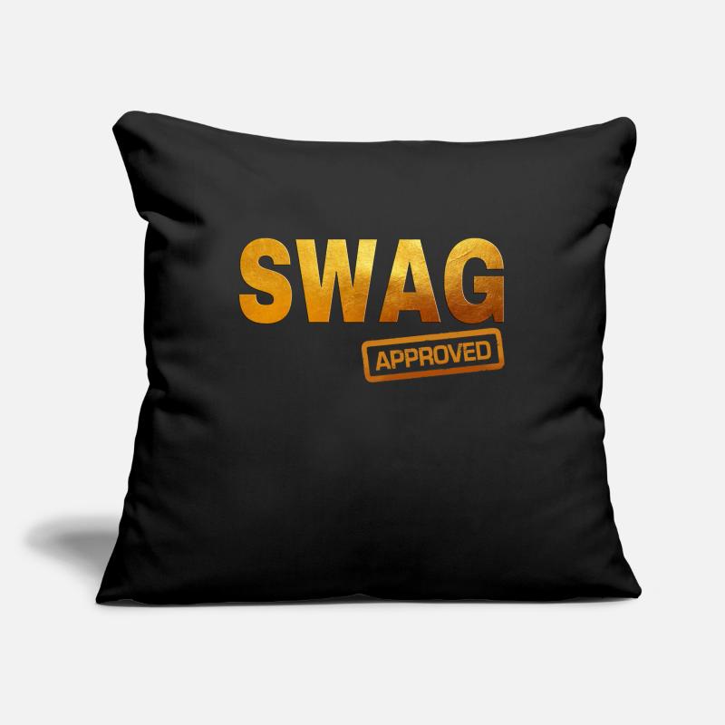 Conception de typographie rétro audacieuse Housse de coussin décorative 45 x 45 cm