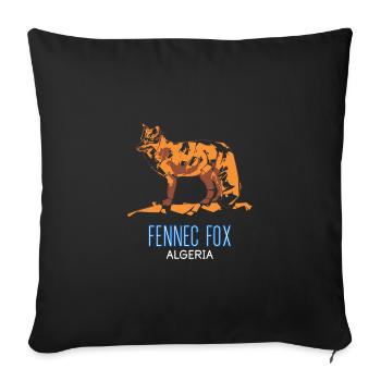 algeria animal F - Sofa pillowcase 17,3'' x 17,3'' (45 x 45 cm) - black - Front