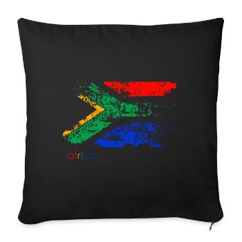 africa F - Sofakissenbezug 45 x 45 cm - Schwarz - Vorne