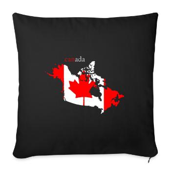 canada F - Sofakissenbezug 45 x 45 cm - Schwarz - Vorne