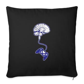 Gaming Gaming Gaming Gaming Gaming Gaming Gaming - Sofa pillowcase 17,3'' x 17,3'' (45 x 45 cm) - black - Front