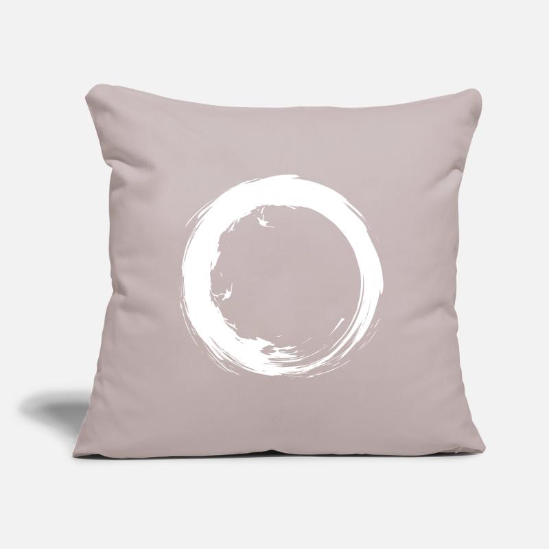 Circle Design Vector New Variation Round White Sofa pillowcase 17,3'' x 17,3'' (45 x 45 cm)