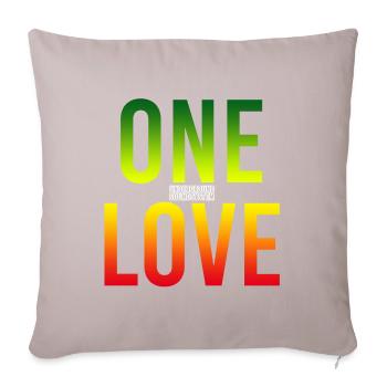 One Love Gradient: Unity in Color - Sofa pillowcase 17,3'' x 17,3'' (45 x 45 cm) - light taupe - Front