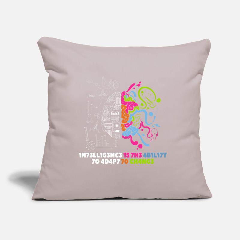 Quote intelligence brain nerd geek Stephen Hawking Sofa pillowcase 17,3'' x 17,3'' (45 x 45 cm)