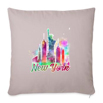 New York J - Sofakissenbezug 45 x 45 cm - helles Taupe - Vorne