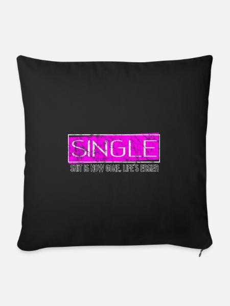 Single - Sofakissenbezug 45 x 45 cm - Schwarz