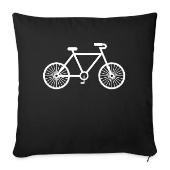 Racing bike bike racing cyclist bike France tour - Sofa pillowcase 17,3'' x 17,3'' (45 x 45 cm) - black - Front