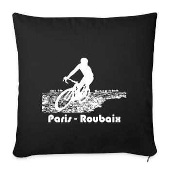 Paris - Roubaix - Sofakissenbezug 45 x 45 cm - Schwarz - Vorne