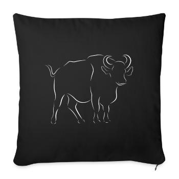 buffle - Housse de coussin décorative 45 x 45 cm - noir - Devant