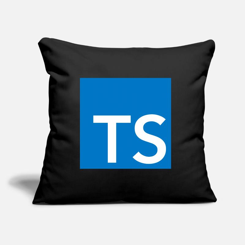 Logo TypeScript Housse de coussin décorative 45 x 45 cm