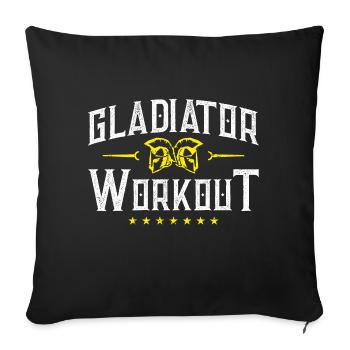 spartan gladiator workout - Sofakissenbezug 45 x 45 cm - Schwarz - Vorne