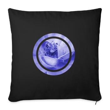Design - Sofa pillowcase 17,3'' x 17,3'' (45 x 45 cm) - black - Front