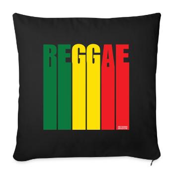 Reggae Color Block Banner - Sofa pillowcase 17,3'' x 17,3'' (45 x 45 cm) - black - Front