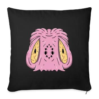 Alien / Monster - Sofa pillowcase 17,3'' x 17,3'' (45 x 45 cm) - black - Front