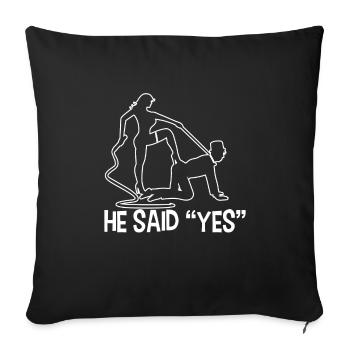 Wedding Party Bachelor Bachelor Party Fun - Sofa pillowcase 17,3'' x 17,3'' (45 x 45 cm) - black - Front