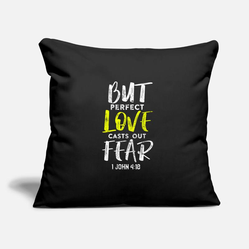 God is dear Bible verse Sofa pillowcase 17,3'' x 17,3'' (45 x 45 cm)