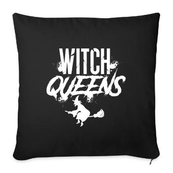 Reines sorcières - Housse de coussin décorative 45 x 45 cm - noir - Devant