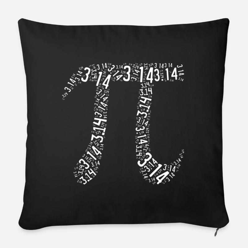 Pi Symbol - Sofakissenbezug 45 x 45 cm - Schwarz