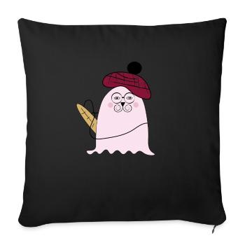 MOSKA - LOUIS - Sofa pillowcase 17,3'' x 17,3'' (45 x 45 cm) - black - Front
