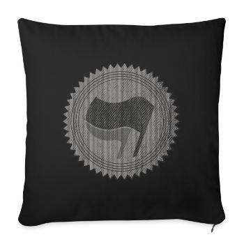 ANTIFA - Sofa pillowcase 17,3'' x 17,3'' (45 x 45 cm) - black - Front