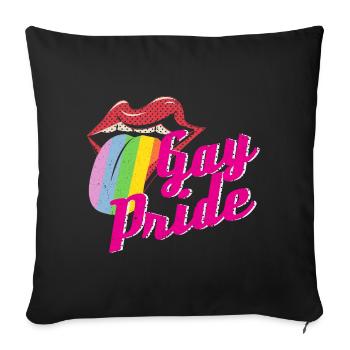 LGBT - Sofakissenbezug 45 x 45 cm - Schwarz - Vorne