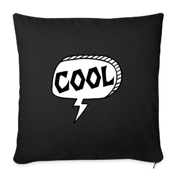 Cool - Housse de coussin décorative 45 x 45 cm - noir - Devant