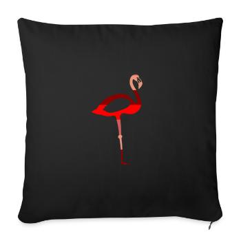 Flamingo - Sofakissenbezug 45 x 45 cm - Schwarz - Vorne
