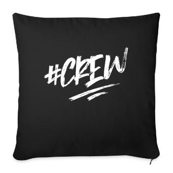 hashtag de l'équipage - Housse de coussin décorative 45 x 45 cm - noir - Devant