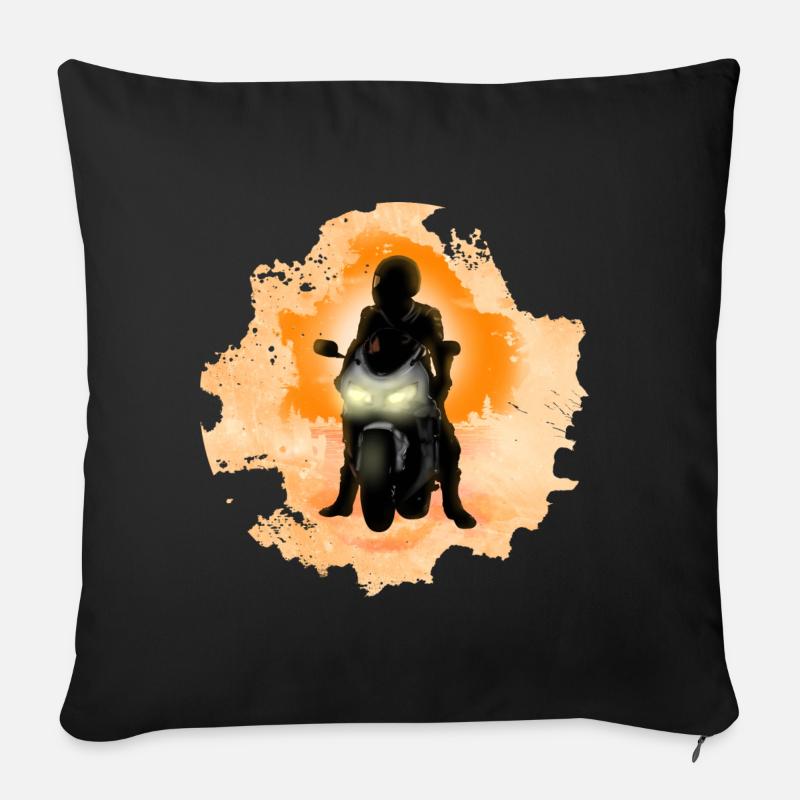 Biker - Sofakissenbezug 45 x 45 cm - Schwarz