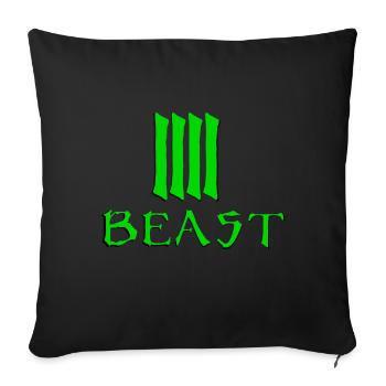 Bête Verte - Housse de coussin décorative 45 x 45 cm - noir - Devant