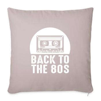 80s - Sofa pillowcase 17,3'' x 17,3'' (45 x 45 cm) - light taupe - Front