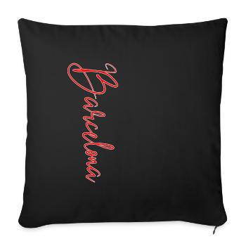 Barcelona - Sofa pillowcase 17,3'' x 17,3'' (45 x 45 cm) - black - Front