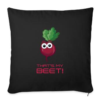 That s My Beet 17 F - Sofakissenbezug 45 x 45 cm - Schwarz - Vorne