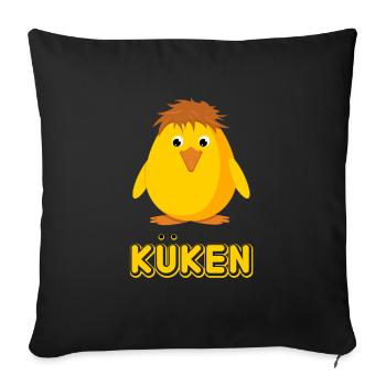 Baby Babyspruch Babybauch Babysprüche Nachwuchs - Sofakissenbezug 45 x 45 cm - Schwarz - Vorne