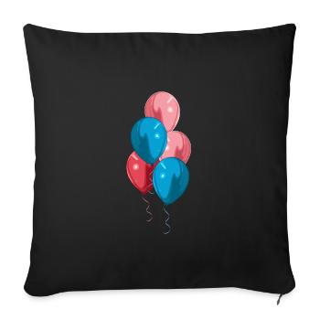 garçon d'anniversaire - Housse de coussin décorative 45 x 45 cm - noir - Devant