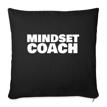 Mindset Coach - Sofakissenbezug 45 x 45 cm - Schwarz - Vorne