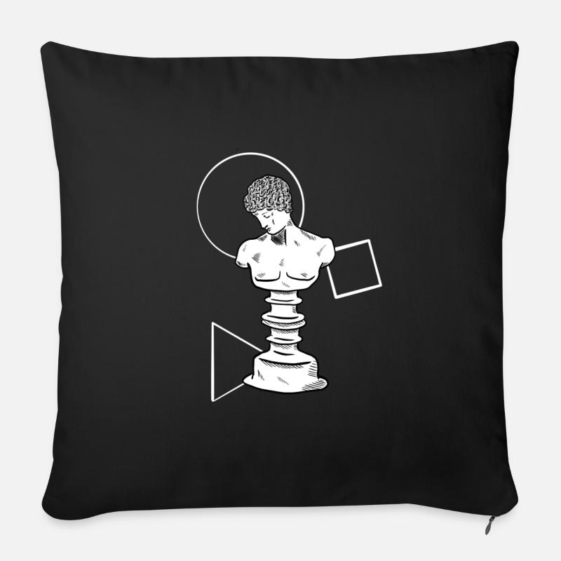 Antik - Sofakissenbezug 45 x 45 cm - Schwarz